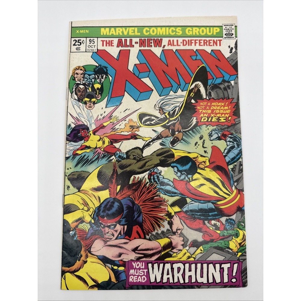 X-Men 95 Marvel Comics 1975 Death of Thunderbird Chris Claremont VF